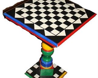 table 1987 Sottsass style Gli Spazl dell ‘Arte  artist signed