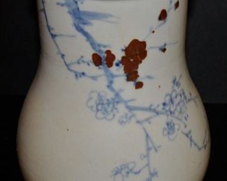 Wide mouthed vase - Prunus branch - Chosen dynasty