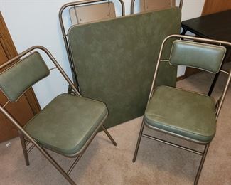 Card table & 4 chairs