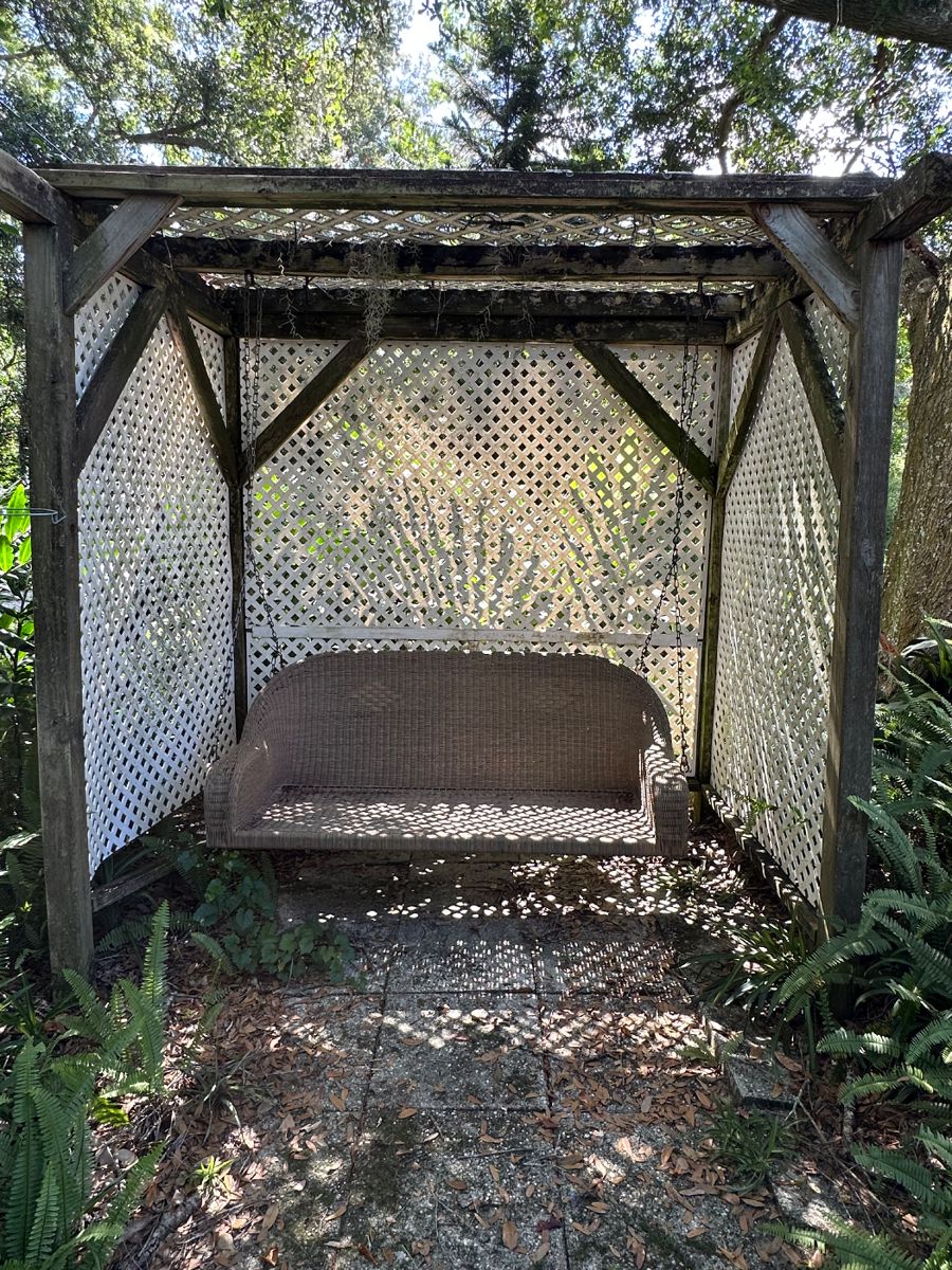 Gazebo is not for sale, only the swing.