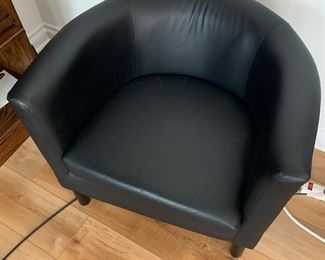 small leather chair