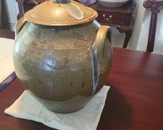 Mark Hewitt Large Lidded Jar NC Pottery