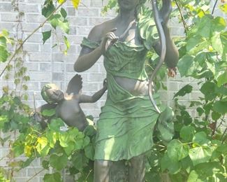 5 ft tall bronze or copper 