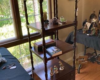 Mahogany, what not shelf. Sold