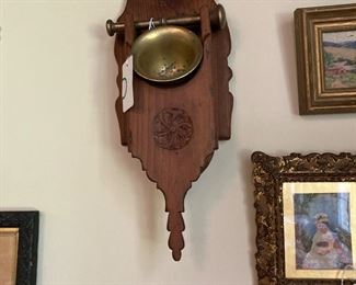 19th Century Wall Mounted Mortar and Pestle.