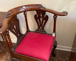 19 century corner chair.