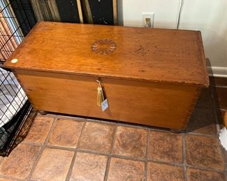 19 century poplar chest.