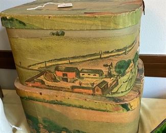 Hand Painted primitive boxes sold