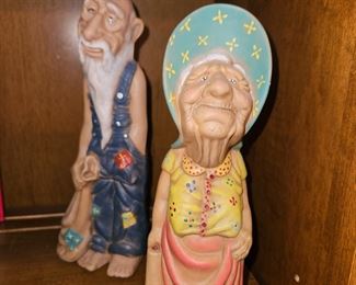 Vintage 1984 Ceramic  Specialty Molds Mountain Figures!
