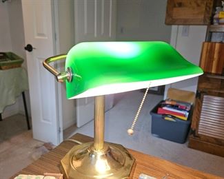 Vintage Green Bankers Desk Lamp!