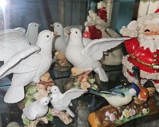 Masterpiece Porcelain By Homco 1985 White Doves!