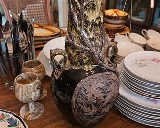 Artist Signed Pottery T. Faulkner Vase!
