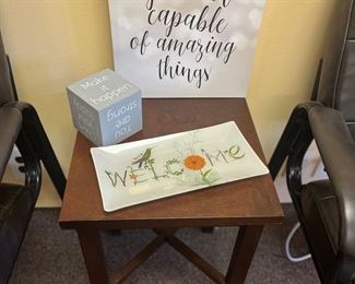 many small, accent tables