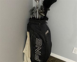 Golf bag and Clubs 