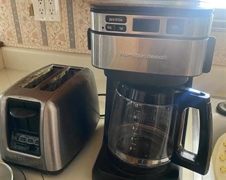 Coffee Maker and Toaster 