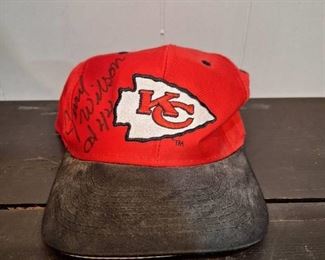 Autographed Chiefs Hat #44 Jerry Wilson