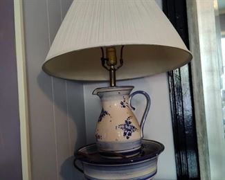 Vintage Porcelain Desk Lamp