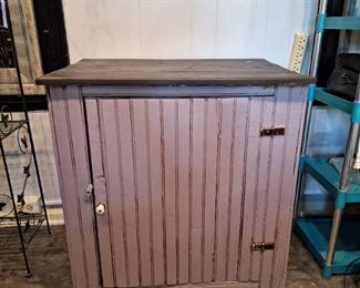 Lavender Vintage Cabinet made of Barn Wood