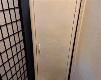 Enamel Pantry Cabinet - Contents Not Included