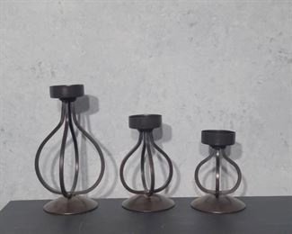 Lot of Candlestick Holders