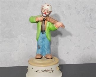 Vintage Flambro Porcelain "Emmett Kelly Jr" Figurine