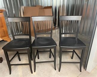 black barstools