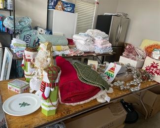 Christmas and Linens Items