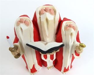 Dept. 56 Carved Santa Carolers