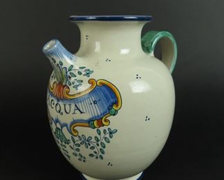 Unique Deruta "Acqua" Water Pitcher