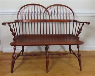 Beautiful Amish Claymont Sack Back Windsor Bench
