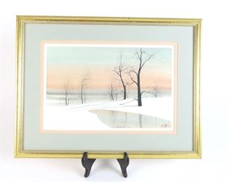Beautiful P. Buckley Moss Framed Signed and Numbered Print