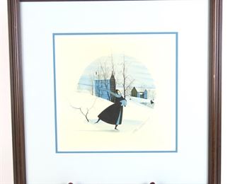 Framed P. Buckley Moss Signed and Numbered Print