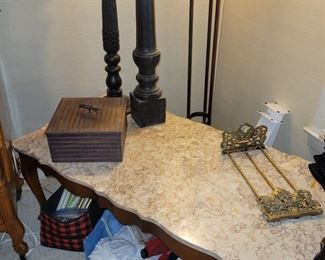 Marble top coffee table