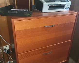 Wood file cabinet