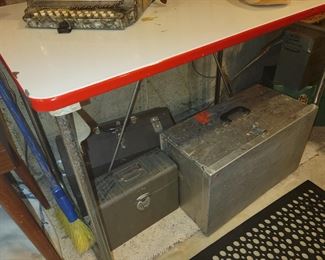 Vintage metal top table