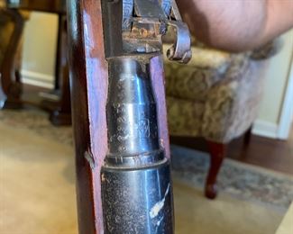 World War II Italian Coranco rifle (Italian version of the German Mauser),  and Pardner II shotgun