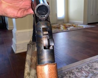 World War II Italian Coranco rifle (Italian version of the German Mauser),  and Pardner II shotgun