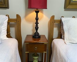 Occasional table/nightstand and the table lamps