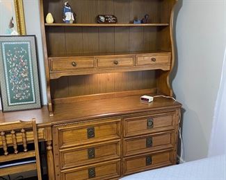 Young Hinkle, American made furniture, two dressers, two desks, two interchangeable hutch tops