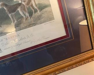 Horse and hound equine / engraved by BDW hacker