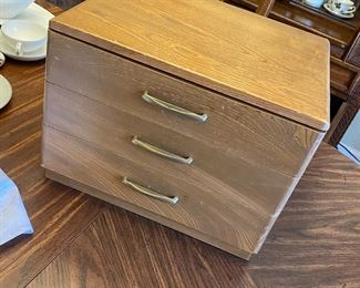 Nickel silver MCM utensil set for 12 placesettings with several serving pieces