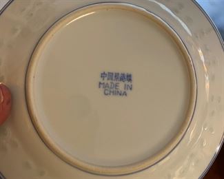 Chinese rice grain porcelain dishes, sold in smaller sets