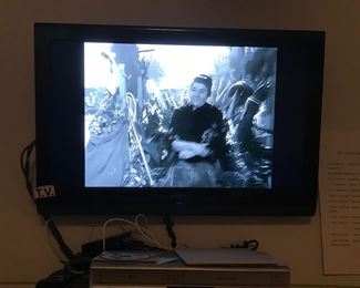 Wall mounted tv and dvd player