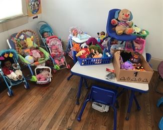 Baby Room and toddler play strollers. 
