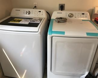 Samsung washer and dryer. Recently purchased. Great buy!!