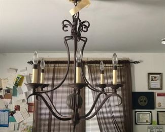 Metal chandelier 