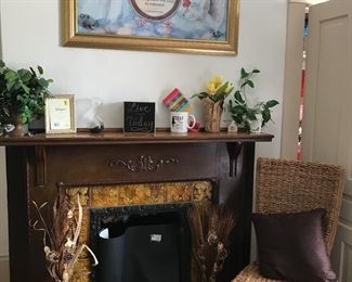 Nice rattan chair Wall art and decor