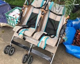 Two baby stroller
