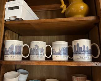 Starbucks mugs from different states 