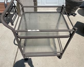 Patio cart and tables 